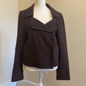 Retro-feeling brown tweed Banana Republic blazer